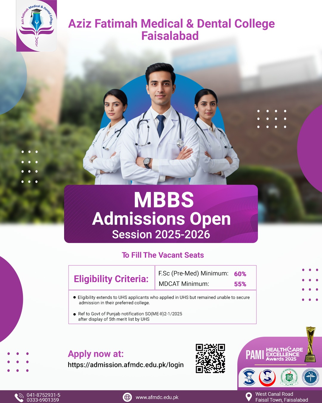 Admission Popup